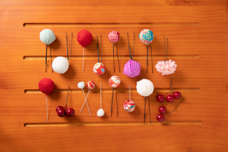 玉かんざしのヘアパーツ