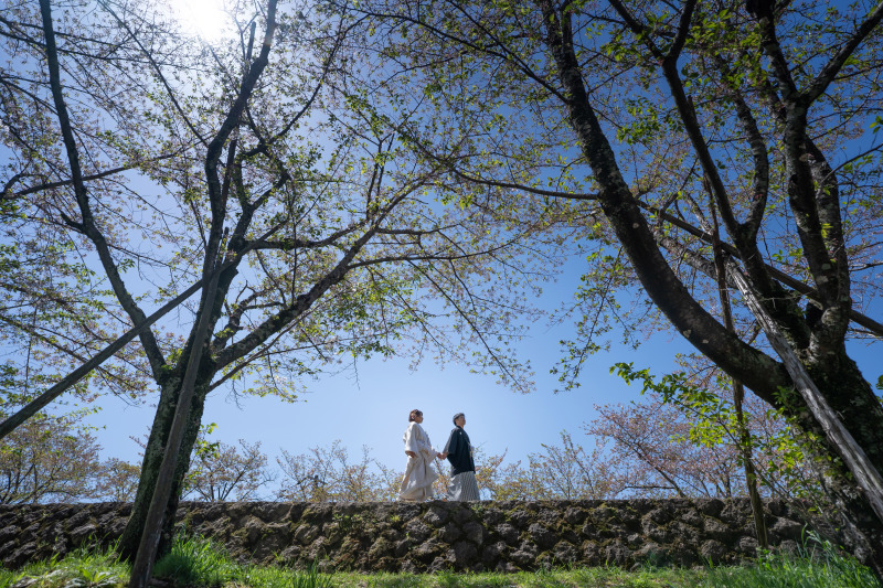 インクラインで絶対撮りたい！そんなお二人と、最高の青空で撮影できました。