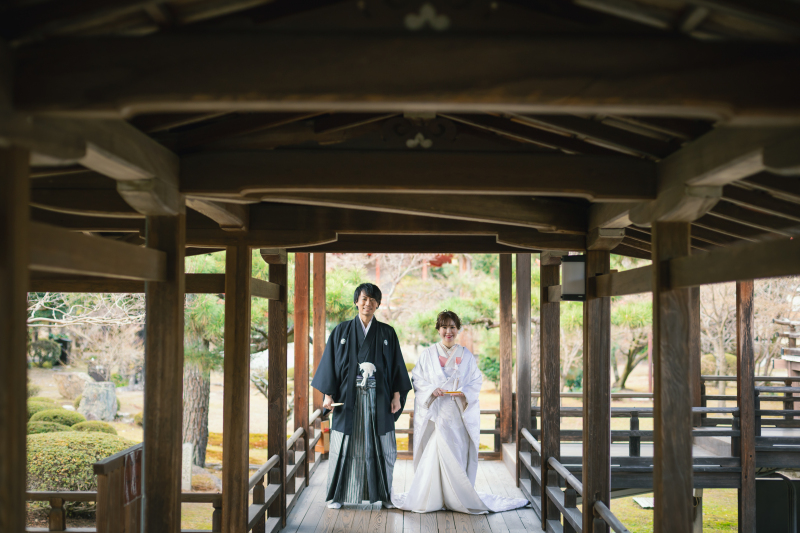12月〜2月・5月〜9月☆大覚寺で撮影を！白無垢or色打掛で大覚寺撮影時間はたっぷり２時間　利用料込み