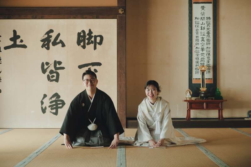 9月10月直前割 衣装1着 選べるお寺プラン 値上がりしない白無垢か色打掛の衣装1着で2時間撮影データ付き お寺料金別