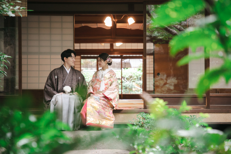 ＜京町家付きプラン＞5月〜10月　京町家利用料込み（2万円相当）お好きなロケ地と京町家の２箇所ロケ　白無垢か色打掛　11万円