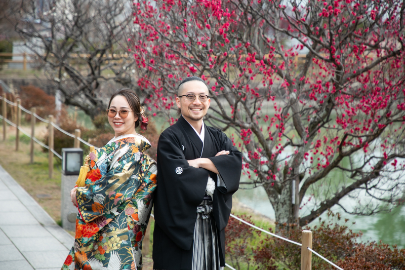 <選べるロケ地真冬>衣装2点2箇所 1月2月冬ロケ!比較的人が少ない時期に 値上がりしない白無垢色打掛両方 129,800円