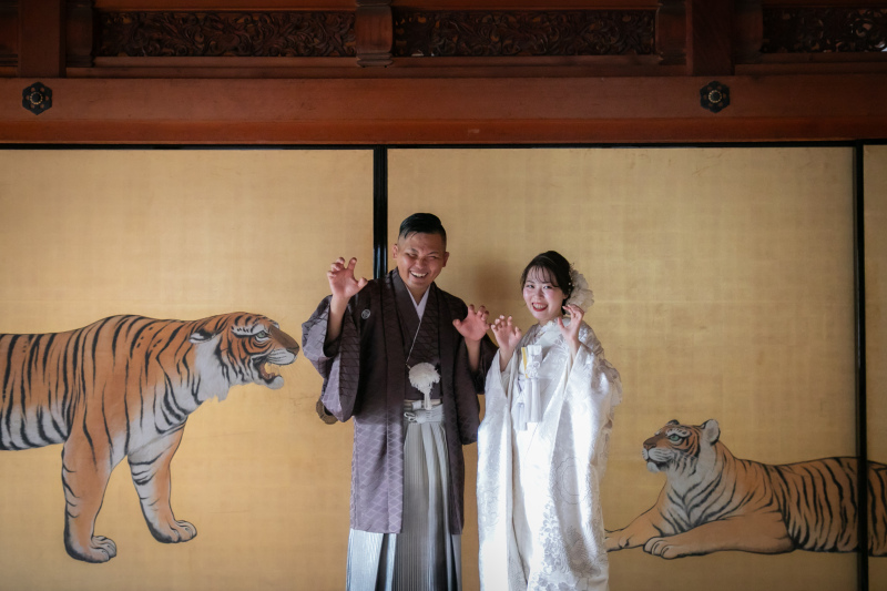 <お寺に行こうプラン>衣装1点 金戒光明寺に行こう! ご祈願&お札付き ここにしかない虎の絵と素敵なお庭で 168,000円