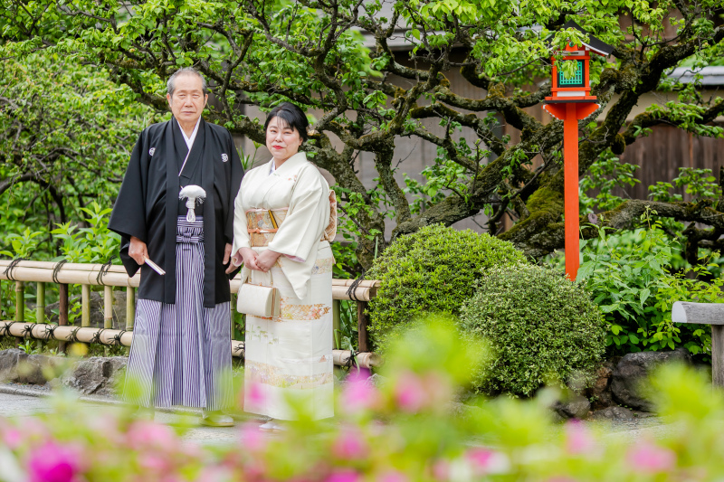 <バウリニューアル>☆記念日に京都で和装を着よう!主役夫婦で結婚○周年記念でスタジオ和装撮影 金婚式銀婚式にも!66,000円-