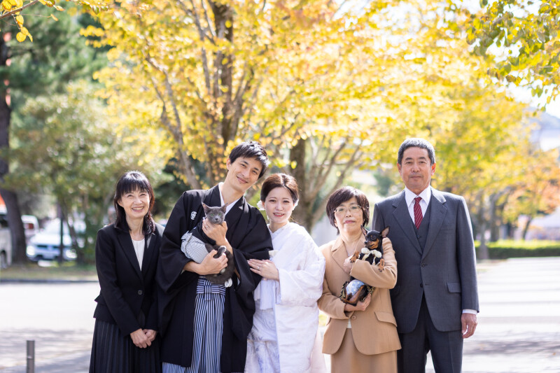 <ペットプラン>抱っこOK!白無垢Or色打掛☆夢のペット付き京都ロケプラン-新婦衣装1点1箇所ロケ 105,000円
