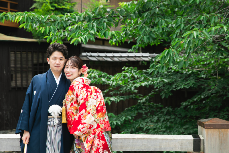 <人力車付き＞平日限定☆京都夢プラン 人力車に乗ろう！　お好きな衣装1点撮影に人力車30分程度（花嫁車）に載って撮影付き！