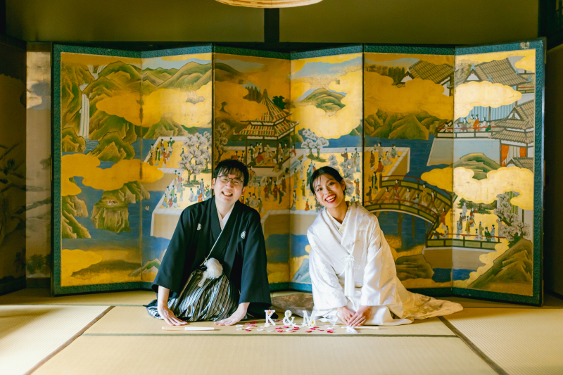 ＜京町家付きプラン＞5月〜10月　京町家利用料込み（2万円相当）お好きなロケ地と京町家の２箇所ロケ　白無垢か色打掛　11万円