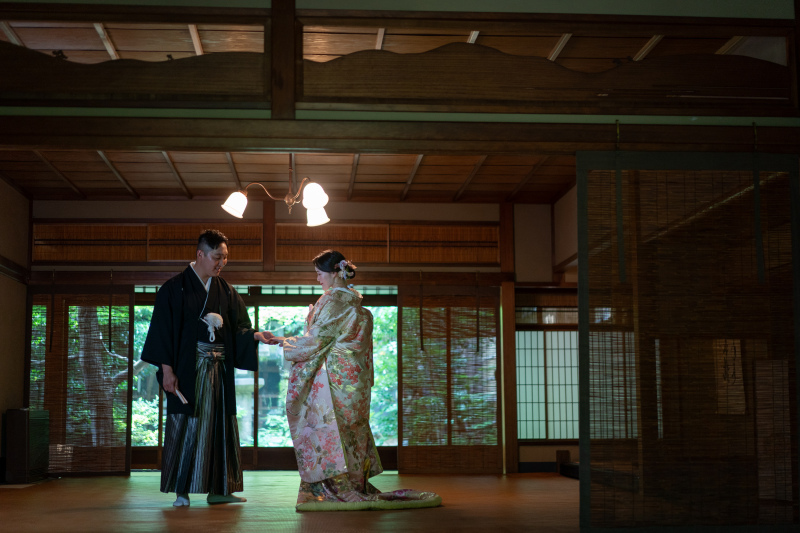 ＜京町家付きプラン＞5月〜10月　京町家利用料込み（2万円相当）お好きなロケ地と京町家の２箇所ロケ　白無垢か色打掛　11万円