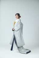 色無垢グレー橘丸紋様