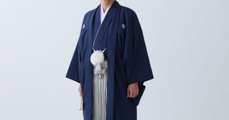 紺藤小葵紋付