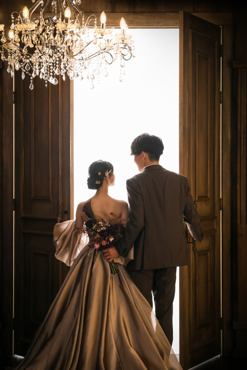 後ろ姿もしっかり残します