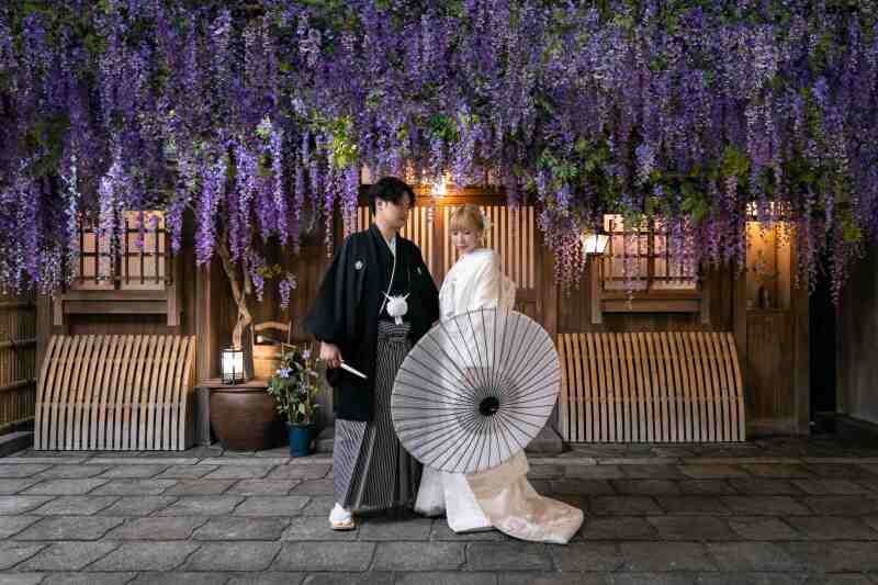 白無垢に衣裳チェンジ