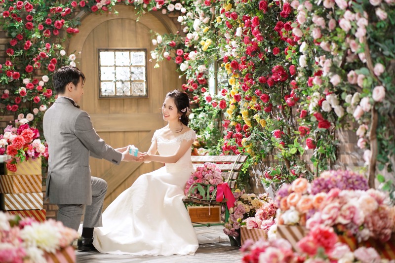 指輪を渡してプロポーズ☆