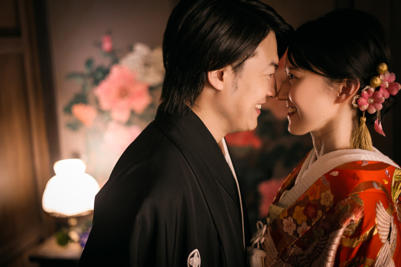 和の空間でこれからの愛を誓って