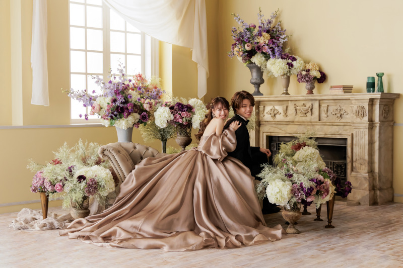 花に囲まれたひととき