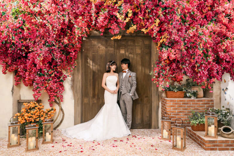 お花に囲まれて☆