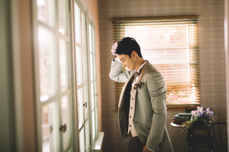 お部屋の中で 花婿