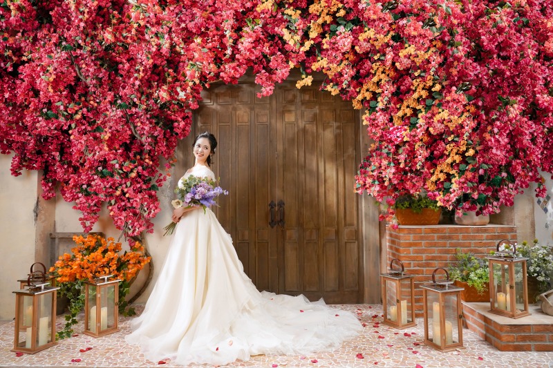 カラフルなお花と♪