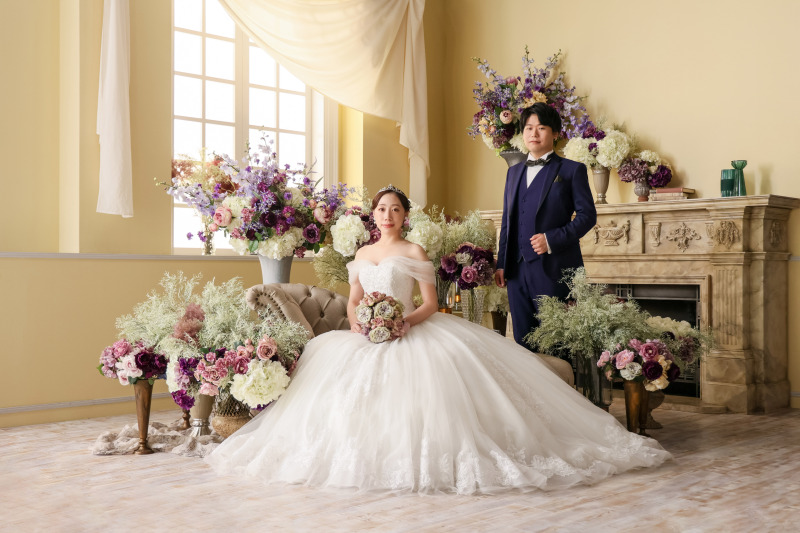 花に包まれた部屋で