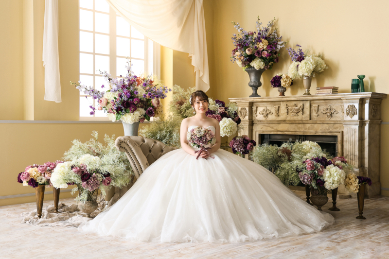 愛らしい新婦様ソロショット