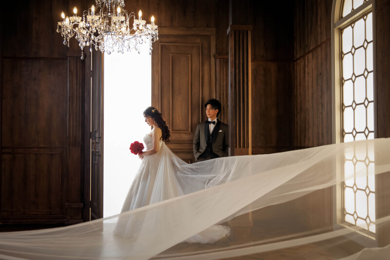 ゆれるベールの奥に浮かぶかたち