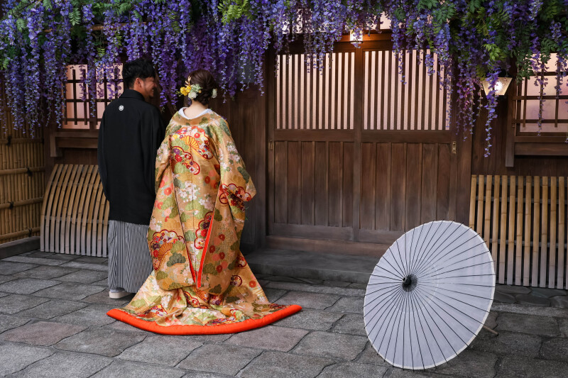 柄が主役になる後ろ姿