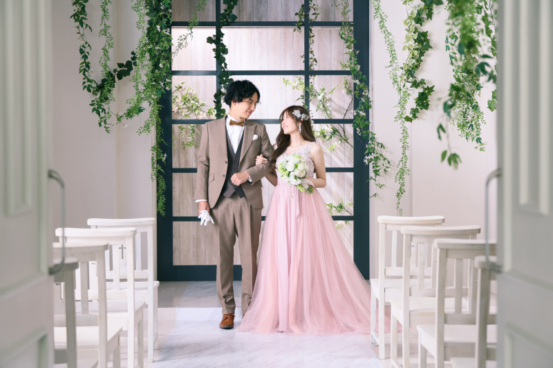 お花の中でかわいらしく