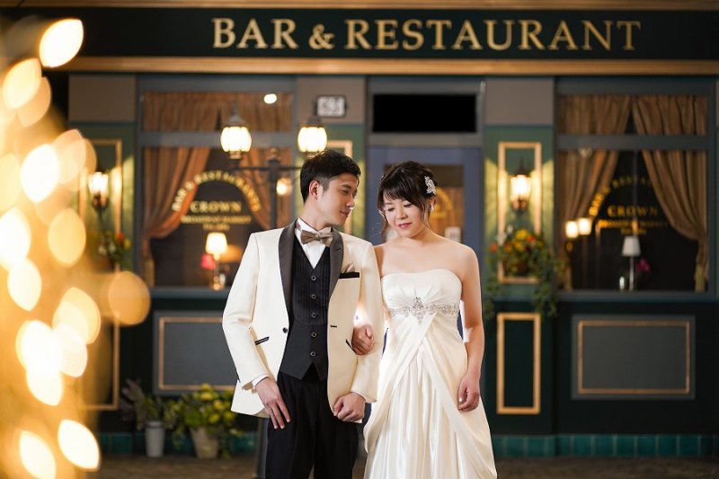 夜のブリティッシュタウン