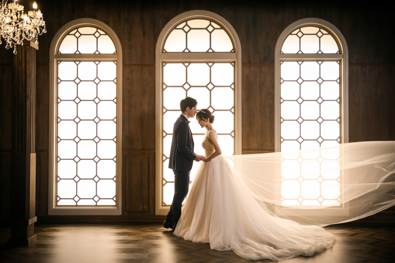 ふんわりしたベールがなびく空間