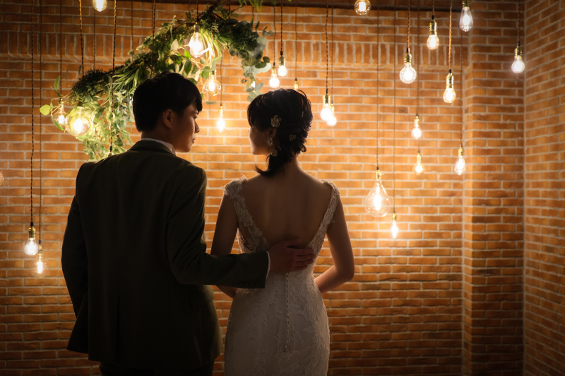 ランプが描くシルエット