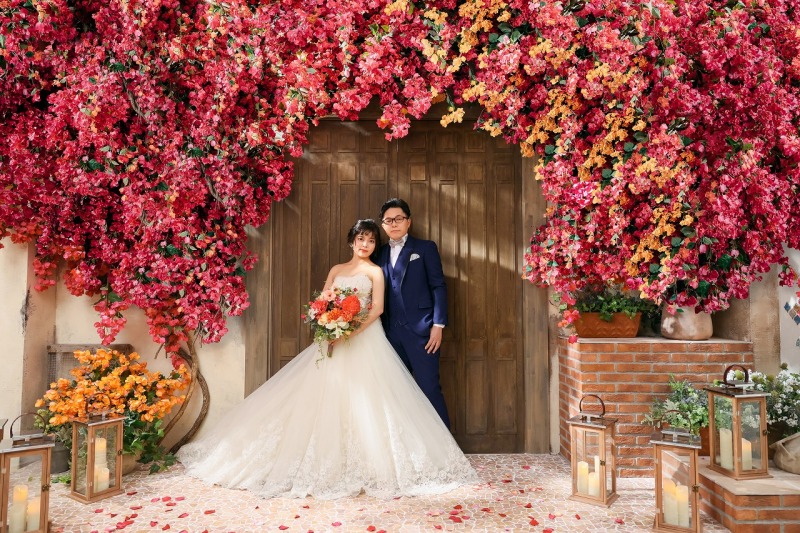 フラワーゲートに包まれて