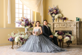 大人なお2人の素敵な笑顔とともに