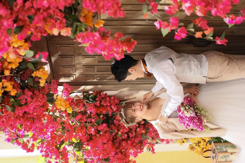 ご新郎様のやさしさ満開、笑顔満開!