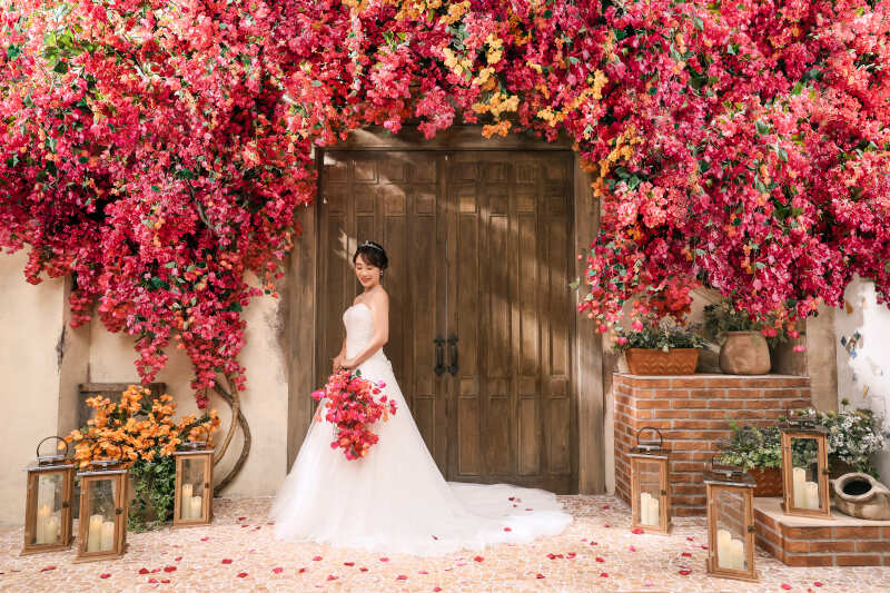 ドレスを惹きたてる