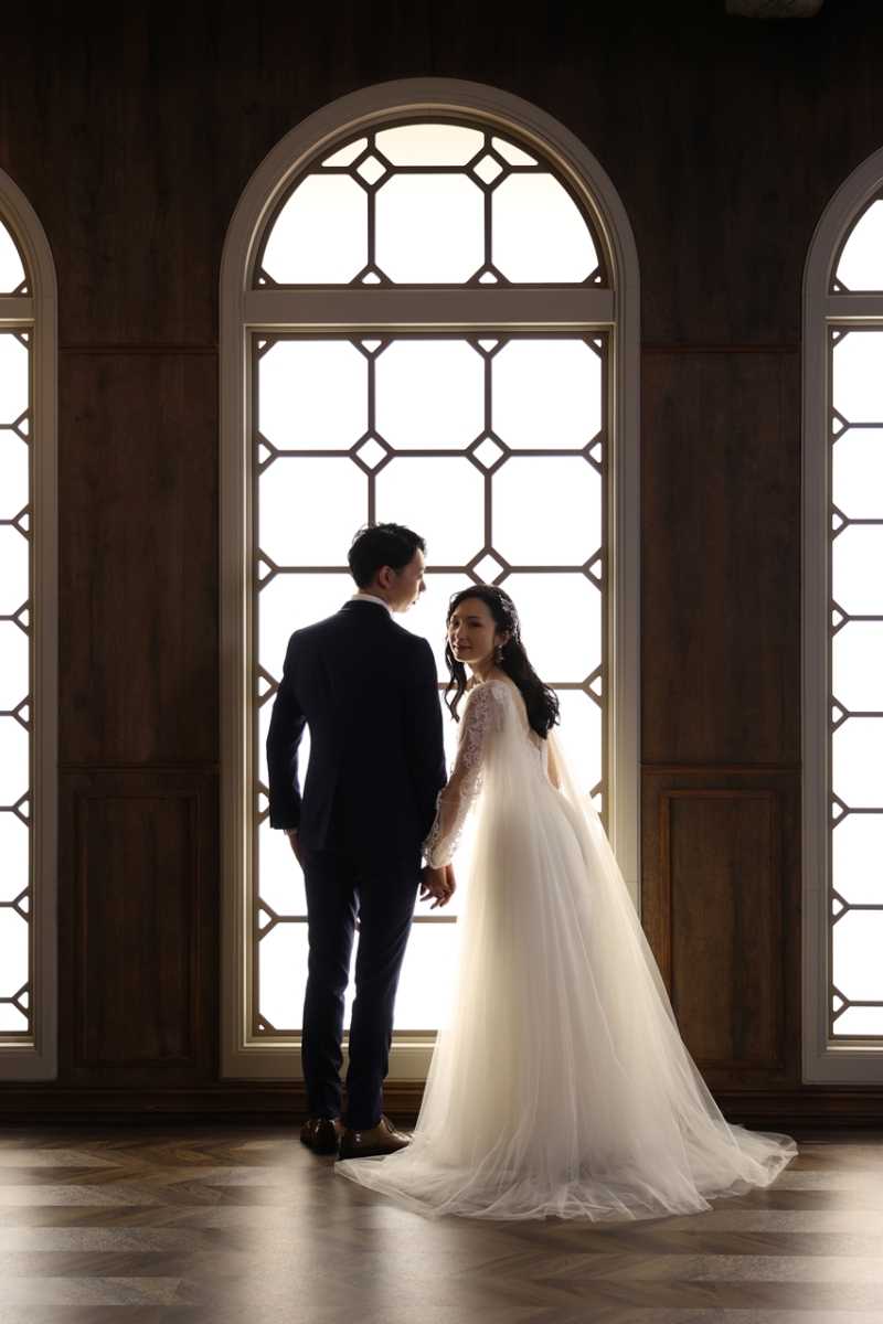 おふたりのシルエットを生かして♪