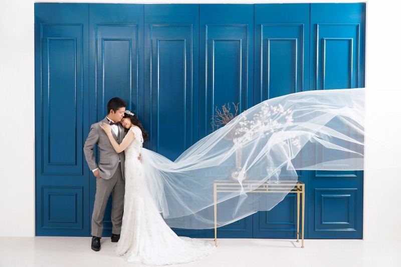 ドレスがふわり