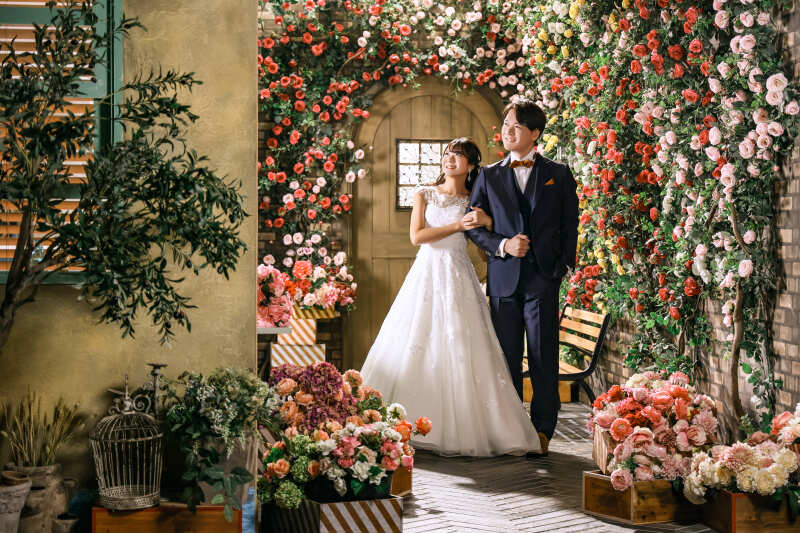 お花の中をお散歩