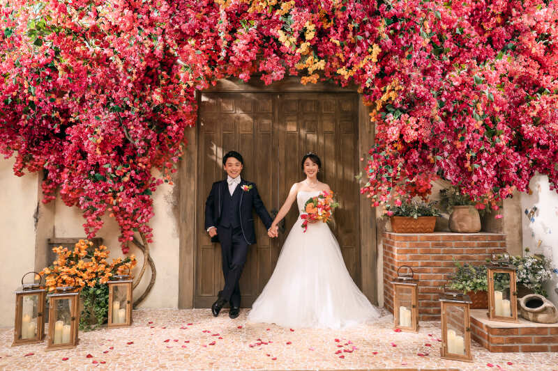 手をつないでカジュアルスタイルも♡