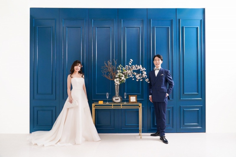 ブルーの中に映える黄色♪