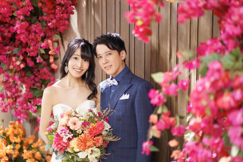 色とりどりの花束
