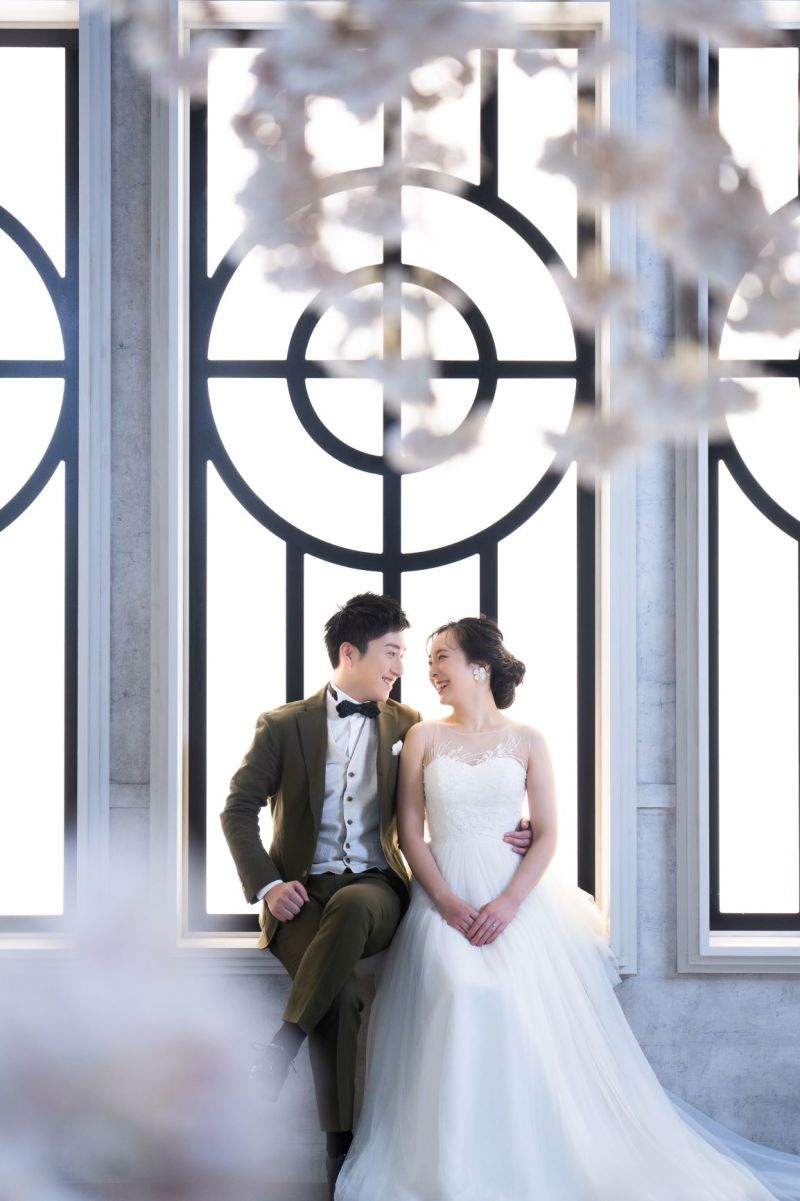 三連窓とさくら