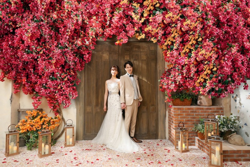 フラワーゲートの包まれて