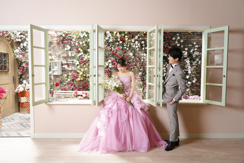 お花に囲まれて♪