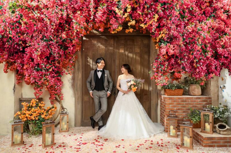 花影に交わす視線