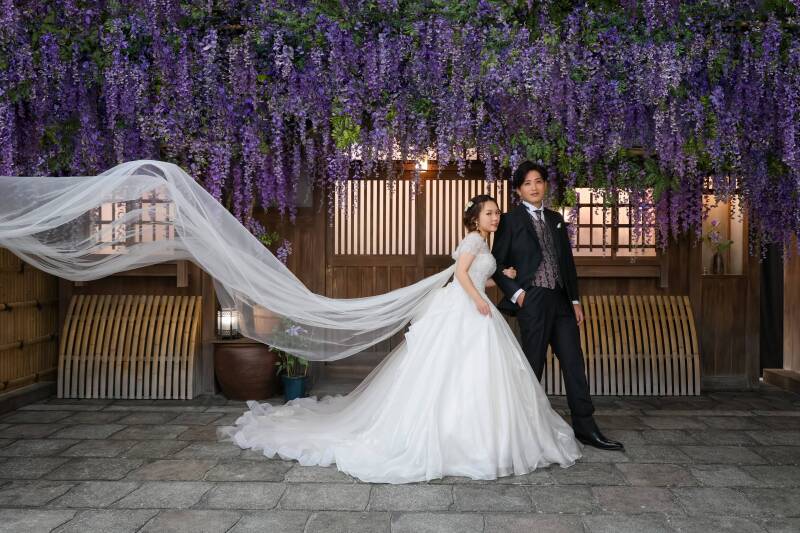 通りの中に引かれた線