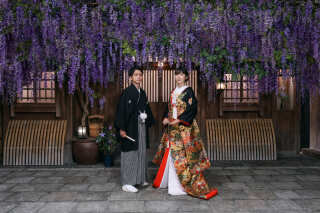 和洋装で雰囲気を