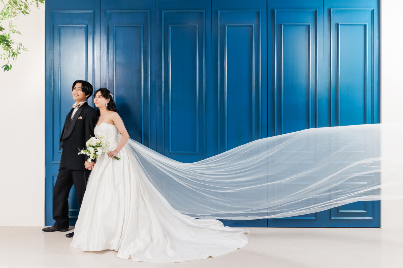 風に包まれたベール