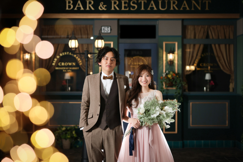 きらめく夜景の中