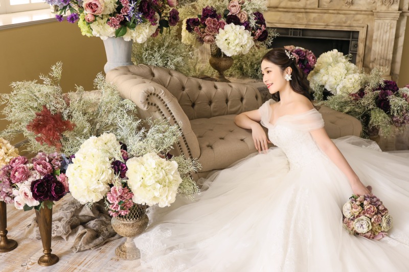 ソファを使って優美に魅せる