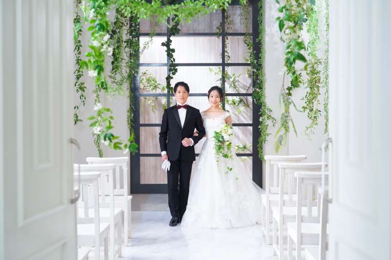 結婚式風に!